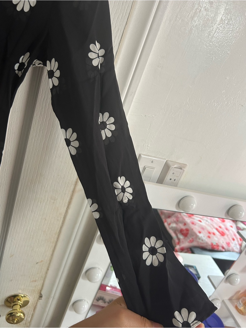 Realisation Par The Cosima Black Mini Dress with White Daisy Print - Picture 9 of 9